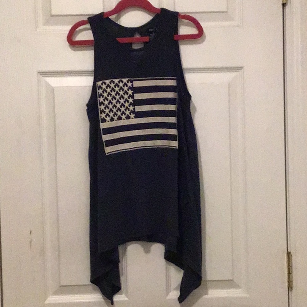 Rue  21  American Flag Tank Top Sz Xs